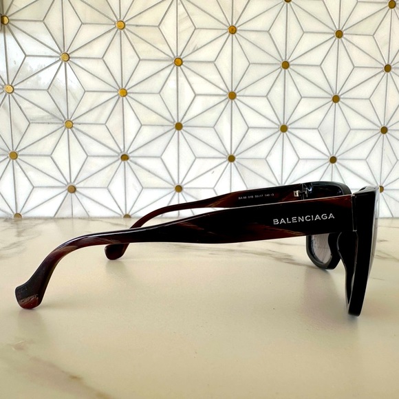 Balenciaga Women’s Rectangular Sunglasses, Style BA0098, NWOT - Picture 8 of 11